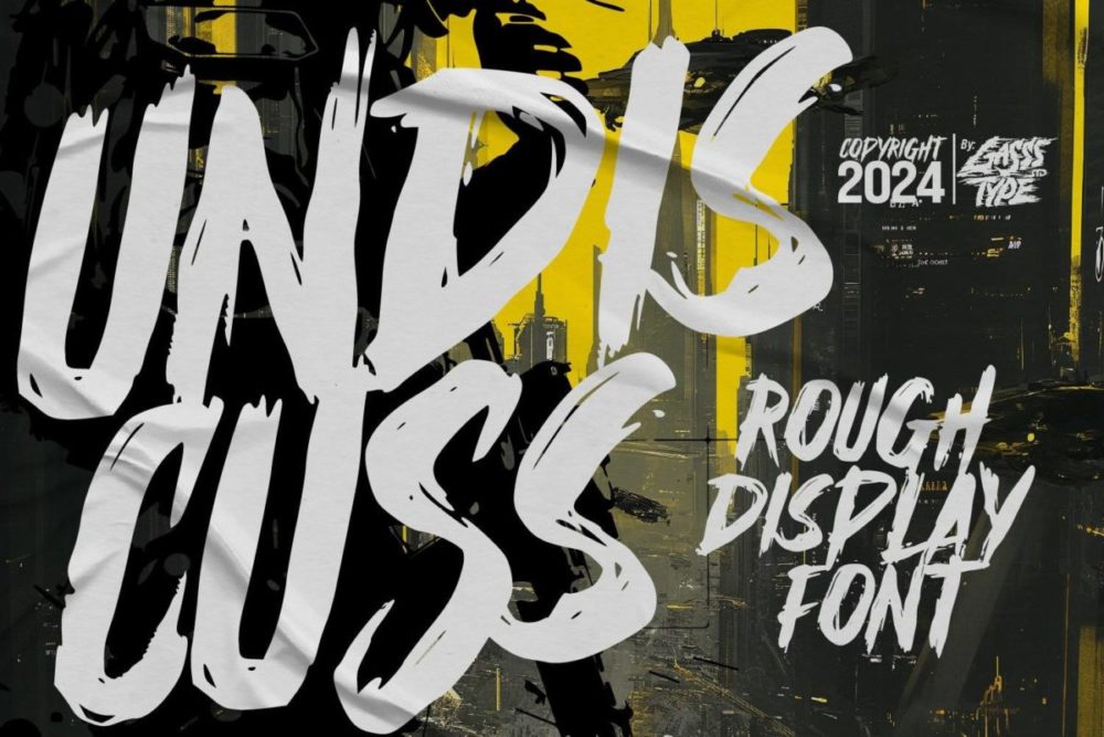 哥特式黑暗恐怖海报徽标设计手写英文字体安装包 Undiscuss – Horror Brush Font 设计素材 第1张-素材湾丨精选海外优质设计素材资源 哥特式黑暗恐怖海报徽标设计手写英文字体安装包 Undiscuss – Horror Brush Font 设计素材 sucaiwan.com