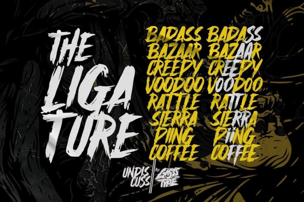 哥特式黑暗恐怖海报徽标设计手写英文字体安装包 Undiscuss – Horror Brush Font 设计素材 第12张-素材湾丨精选海外优质设计素材资源 哥特式黑暗恐怖海报徽标设计手写英文字体安装包 Undiscuss – Horror Brush Font 设计素材 sucaiwan.com