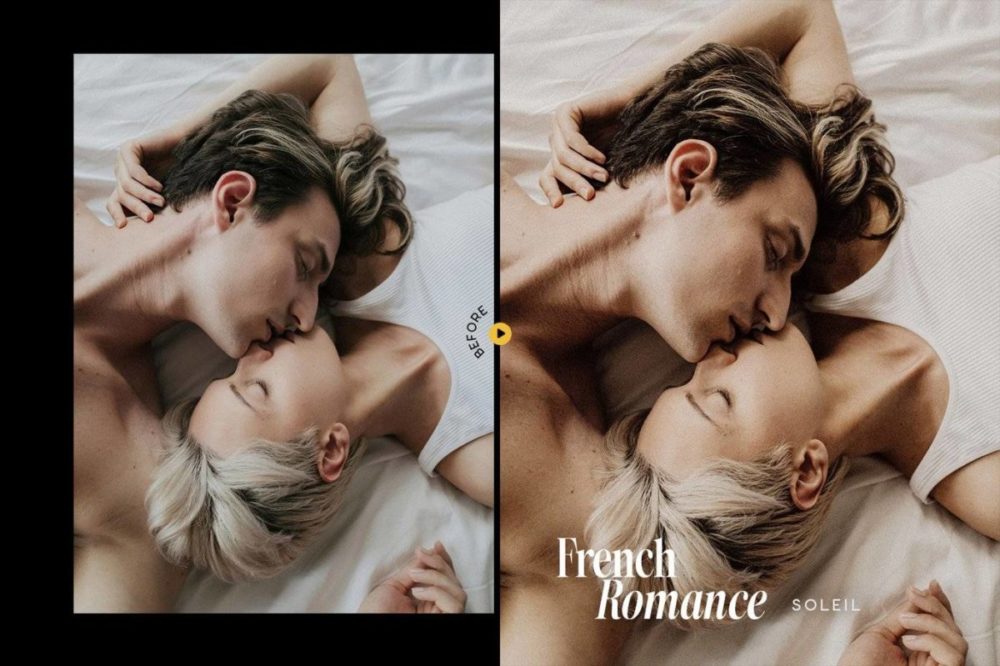 时尚法式浪漫电影肖像摄影照片调色Lightroom&LUT预设 French Romance Lightroom Presets and LUT 插件预设 第2张-素材湾丨精选海外优质设计素材资源 时尚法式浪漫电影肖像摄影照片调色Lightroom&LUT预设 French Romance Lightroom Presets and LUT 插件预设 sucaiwan.com