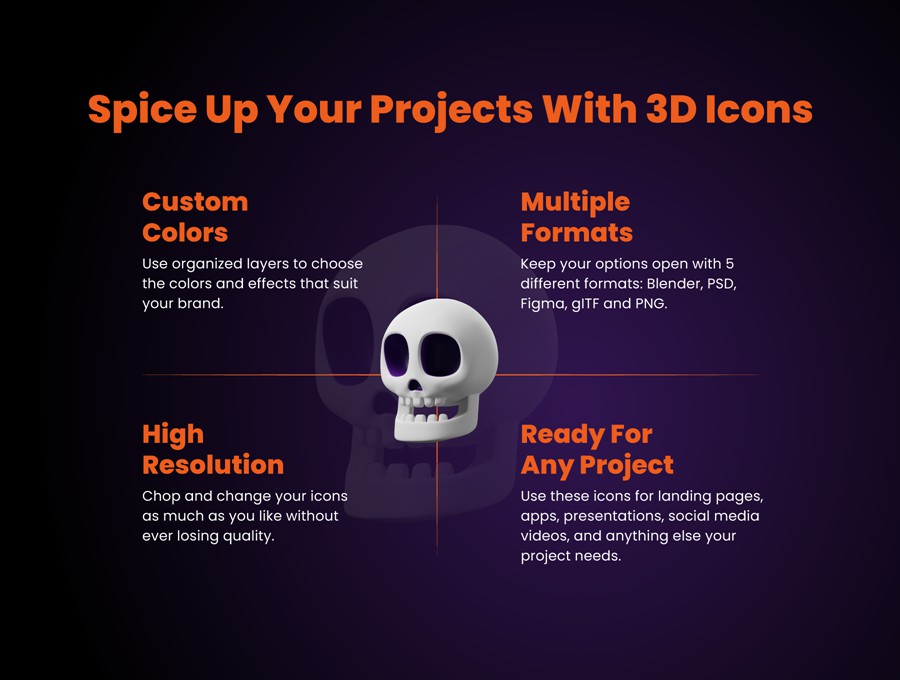 30款优质卡通趣味恐怖万圣节南瓜僵尸3D图标Icons设计Figma/PSD/PNG格式设计素材 3D Trick-or-Treat Icons 图标素材 第4张-素材湾丨精选海外优质设计素材资源 30款优质卡通趣味恐怖万圣节南瓜僵尸3D图标Icons设计Figma/PSD/PNG格式设计素材 3D Trick-or-Treat Icons 图标素材 sucaiwan.com