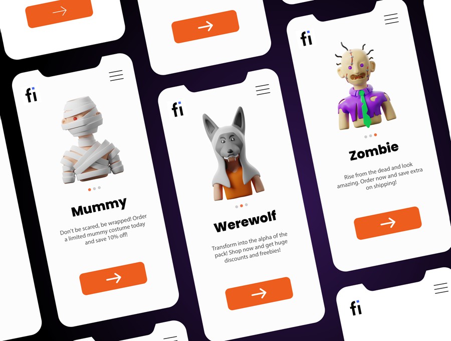 30款优质卡通趣味恐怖万圣节南瓜僵尸3D图标Icons设计Figma/PSD/PNG格式设计素材 3D Trick-or-Treat Icons 图标素材 第5张-素材湾丨精选海外优质设计素材资源 30款优质卡通趣味恐怖万圣节南瓜僵尸3D图标Icons设计Figma/PSD/PNG格式设计素材 3D Trick-or-Treat Icons 图标素材 sucaiwan.com