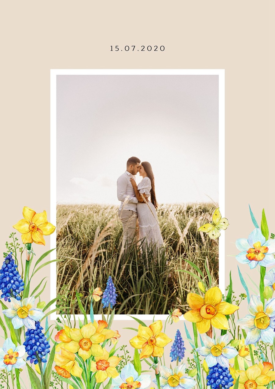 Daffodil Narcissus Watercolour 34个复古精美水仙花卉剪贴画免扣PNG 图片素材 sucaiwan.com