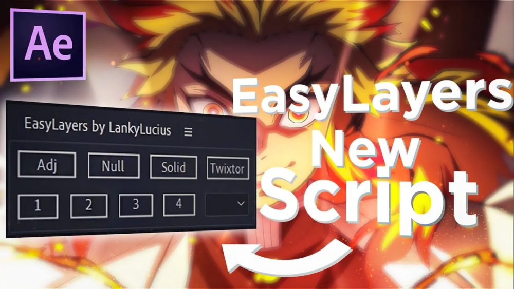 修复Twixtor扭曲插件/更改EasyLayers脚本设置及其使用视频教程 Lanky’s EasyLayers and Twixtor Mega Pack 插件预设 sucaiwan.com