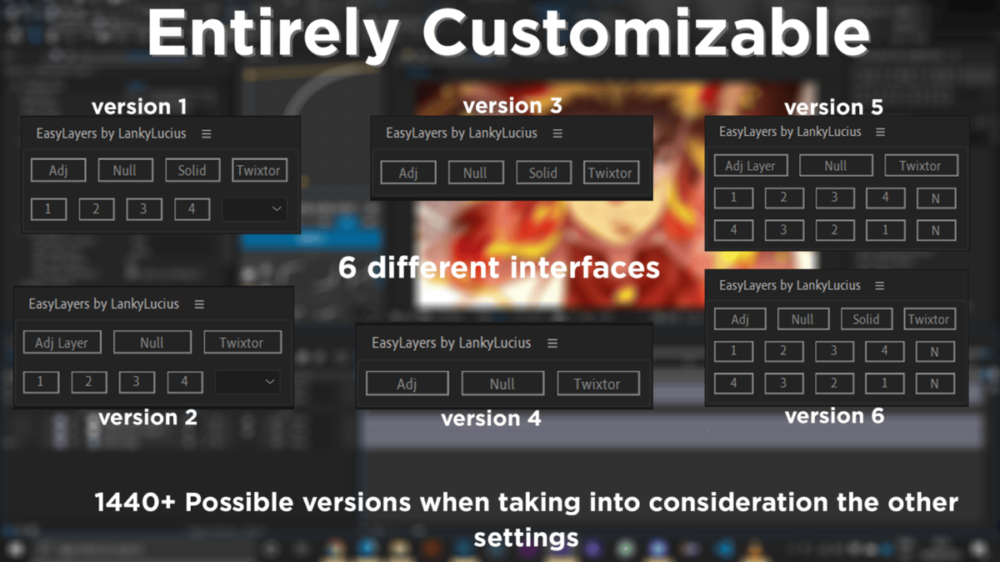 修复Twixtor扭曲插件/更改EasyLayers脚本设置及其使用视频教程 Lanky’s EasyLayers and Twixtor Mega Pack 插件预设 sucaiwan.com