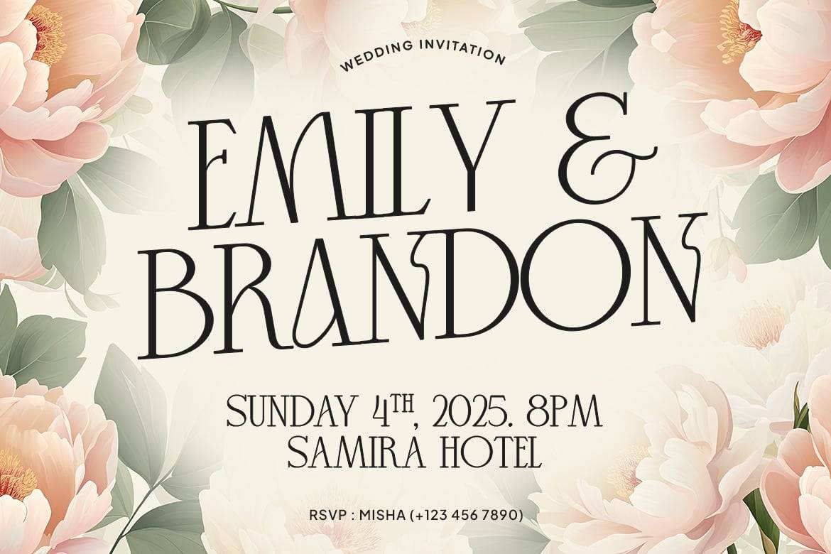 时尚优雅品牌婚礼徽标设计衬线英文字体安装包 Mikaelo – Elegant Serif Typeface 设计素材 第6张-素材湾丨精选海外优质设计素材资源 时尚优雅品牌婚礼徽标设计衬线英文字体安装包 Mikaelo – Elegant Serif Typeface 设计素材 sucaiwan.com