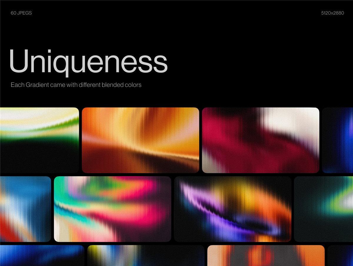 60款5K高清彩虹色金属镀铬液体玻璃3D条纹纹理抽象艺术JPG背景图设计素材 Fractal Maze Gradient 图片素材 sucaiwan.com