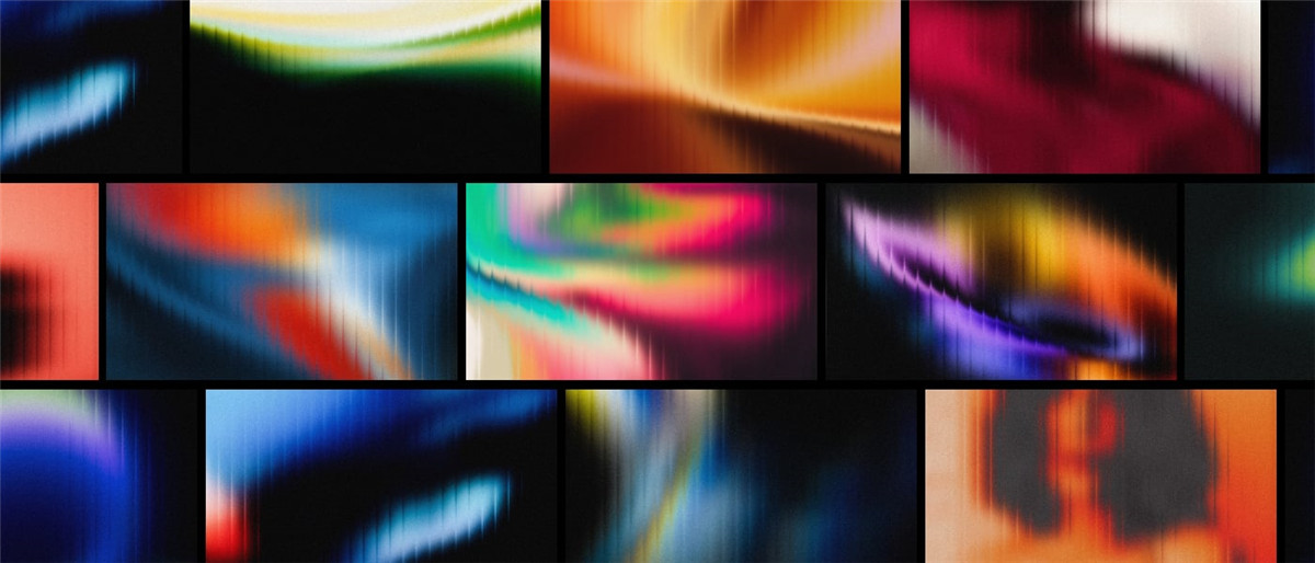 60款5K高清彩虹色金属镀铬液体玻璃3D条纹纹理抽象艺术JPG背景图设计素材 Fractal Maze Gradient 图片素材 sucaiwan.com