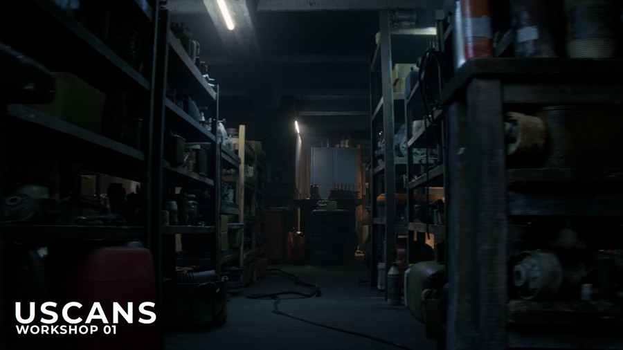 后启示录真实电影风格修车车库修理车间3D模型UE设计素材 Uscans Workshop 01 样机素材 sucaiwan.com