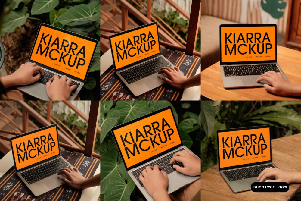 真实自然风光拍摄苹果MacBook Pro笔记本电脑贴图效果图PS展示样机模板 Macbook Pro Mockup Nature – KRV 样机素材 sucaiwan.com