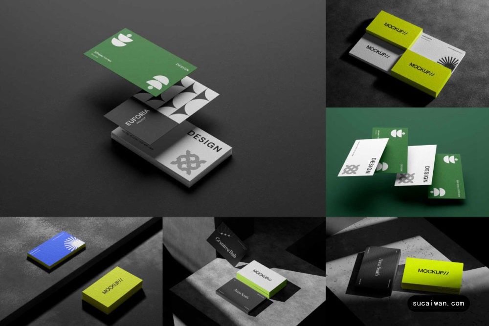 9款高级工业风Vi品牌Logo设计商务名片卡片贴图Ps展示效果图样机模板 East Graphics – Business Card Mockup Vol 1 样机素材 第1张-素材湾丨精选海外优质设计素材资源 9款高级工业风Vi品牌Logo设计商务名片卡片贴图Ps展示效果图样机模板 East Graphics – Business Card Mockup Vol 1 样机素材 sucaiwan.com