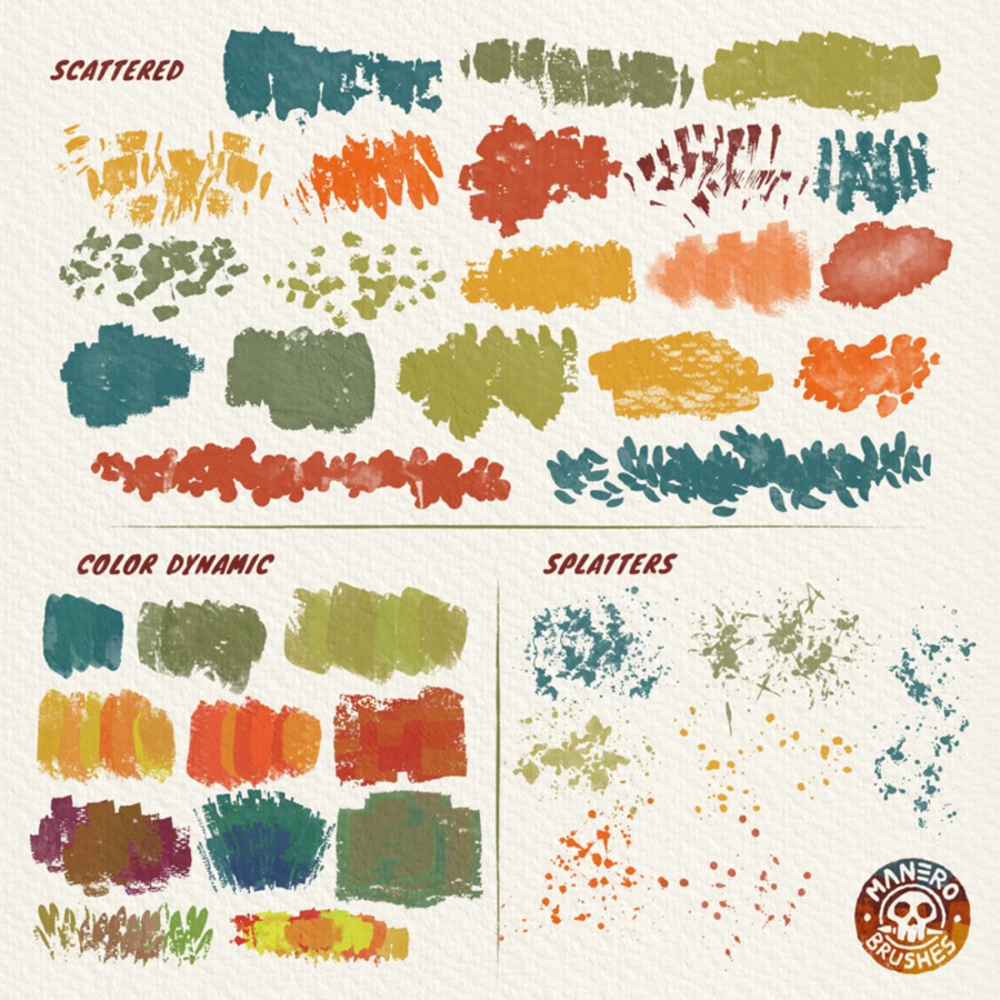 逼真水粉颗粒喷漆水墨数字艺术绘画效果Procreate笔刷画笔设计素材 Natural Gouache Brush Set for Procreate 笔刷资源 第4张-素材湾丨精选海外优质设计素材资源 逼真水粉颗粒喷漆水墨数字艺术绘画效果Procreate笔刷画笔设计素材 Natural Gouache Brush Set for Procreate 笔刷资源 sucaiwan.com