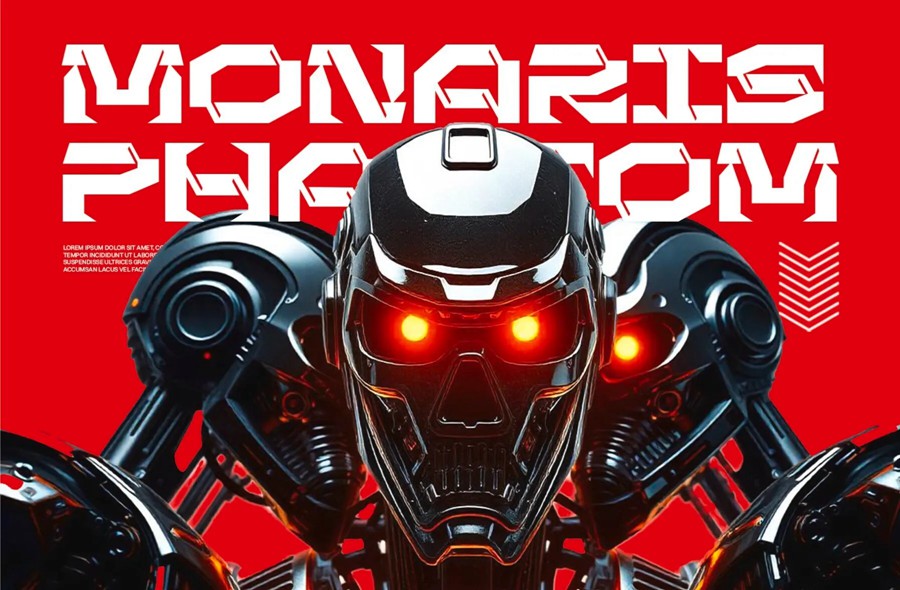 现代未来派杂志海报标题设计装饰英文字体安装包 Grexon – Modern Techno Font 设计素材 sucaiwan.com