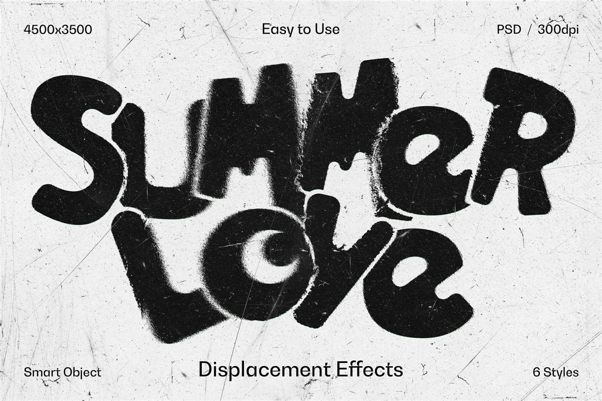 6种复古街头故障毛刺粗糙扭曲文本logo标题特效PSD样机 Distortion Text & Logo Effect 插件预设 第1张-素材湾丨精选海外优质设计素材资源 6种复古街头故障毛刺粗糙扭曲文本logo标题特效PSD样机 Distortion Text & Logo Effect 插件预设 sucaiwan.com