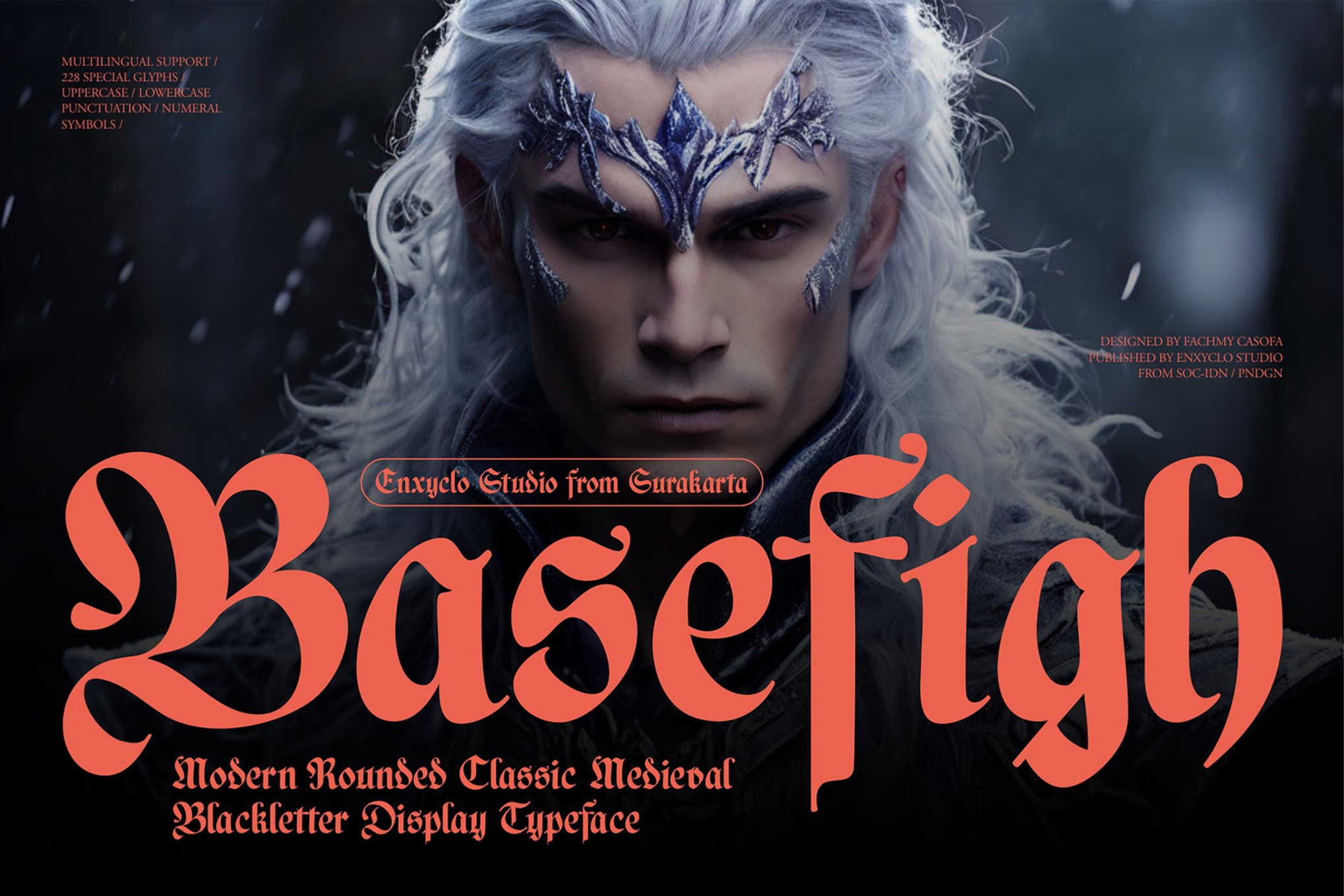 现代怀旧品牌海报电影街头服饰徽标设计装饰英文字体安装包 Basefigh – Medieval Rounded Blackletter Font 设计素材 第1张-素材湾丨精选海外优质设计素材资源 现代怀旧品牌海报电影街头服饰徽标设计装饰英文字体安装包 Basefigh – Medieval Rounded Blackletter Font 设计素材 sucaiwan.com