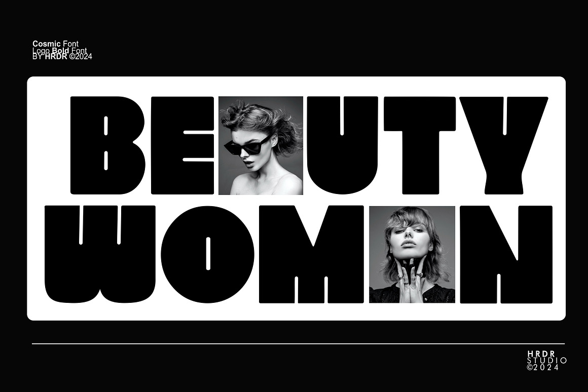 时尚复古杂志海报包装徽标设计无衬线英文字体安装包 Cosmic – Logo Bold Font 设计素材 sucaiwan.com