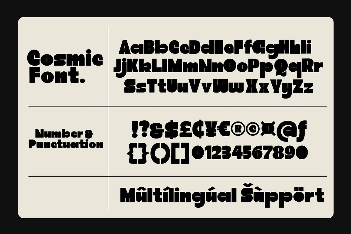 时尚复古杂志海报包装徽标设计无衬线英文字体安装包 Cosmic – Logo Bold Font 设计素材 sucaiwan.com