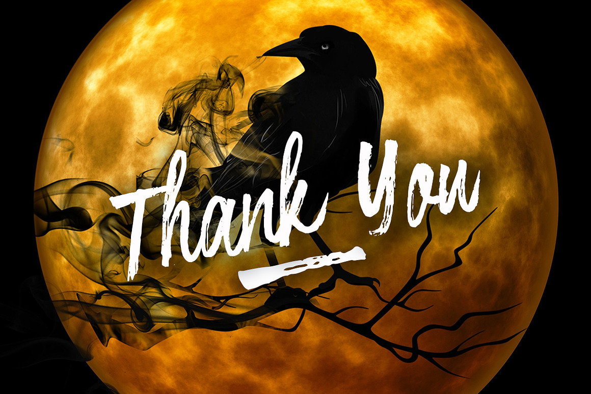 恐怖万圣节海报广告标题设计手写毛笔笔刷效果英文字体安装包 Hallofest – Handwriting Brush Font 设计素材 sucaiwan.com