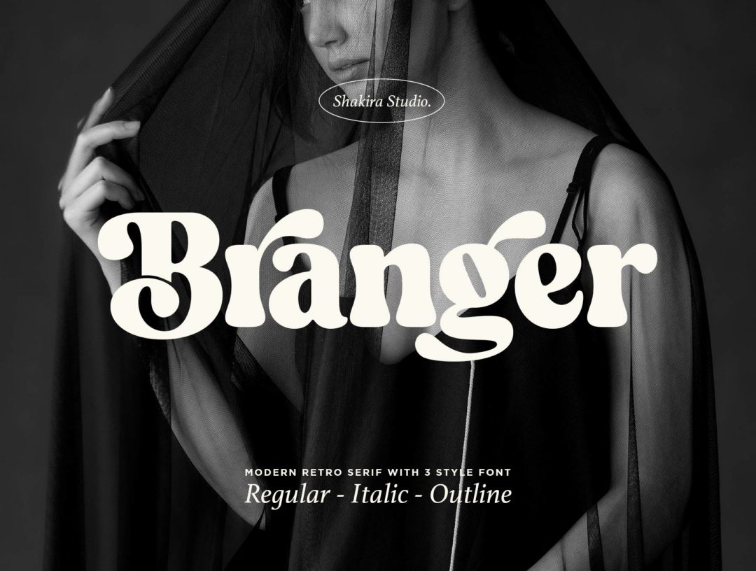 复古圆润海报标题品牌LOGO字体设计粗体衬线英文字体设计素材 Branger Font 设计素材 第1张-素材湾丨精选海外优质设计素材资源 复古圆润海报标题品牌LOGO字体设计粗体衬线英文字体设计素材 Branger Font 设计素材 sucaiwan.com