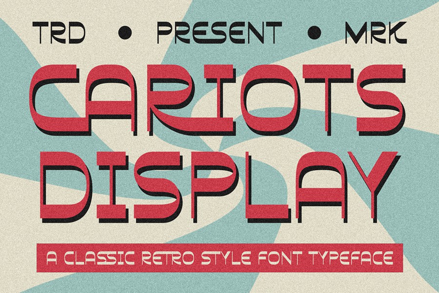 复古品牌海报邀请函设计无衬线英文字体安装包 Cariots – Classic Retro Typeface 设计素材 sucaiwan.com