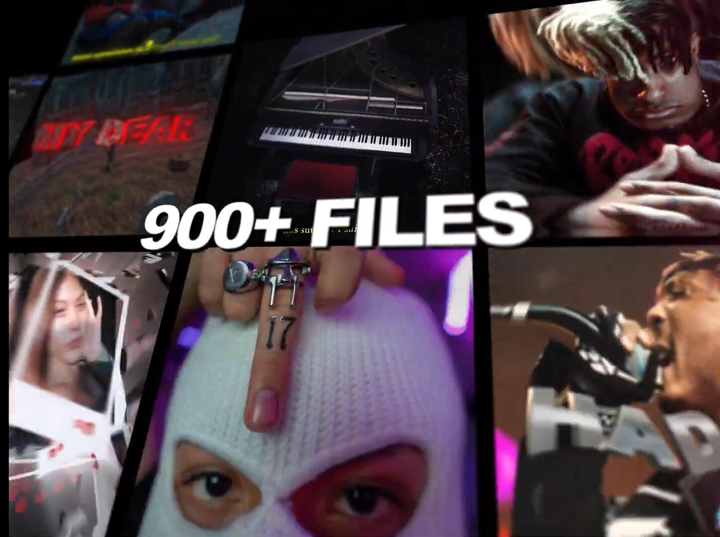 NaughtyyJuan Editing Pack V2 900个嘻哈说唱风格摇晃迷幻爆炸效果预设模型字体覆盖音效 影视音频 sucaiwan.com