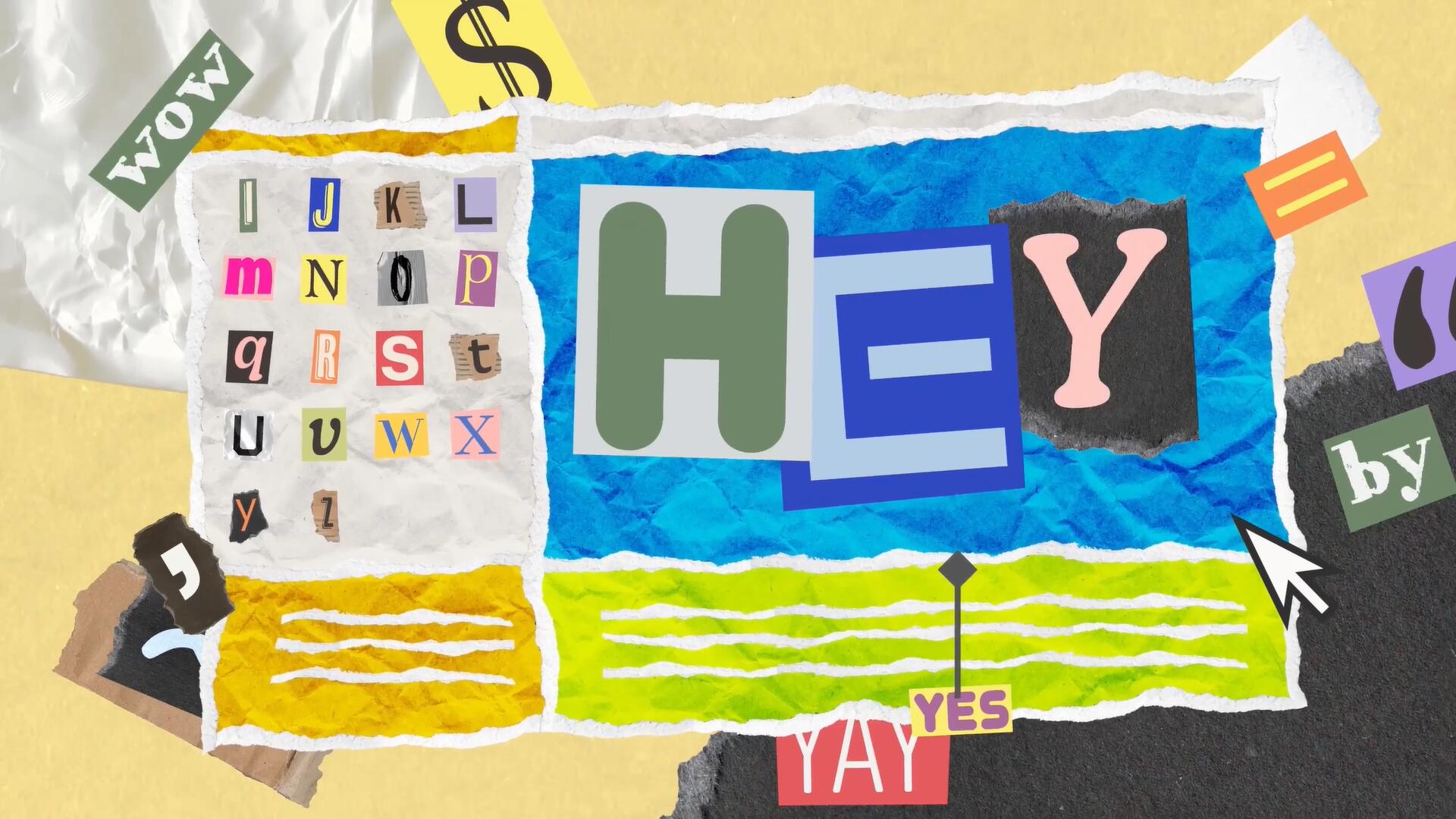 AE模板:复古趣味定格动画美感杂志报纸手工剪撕纸动态拼贴字母海报图形动画素材包 , 第7张-素材湾丨精选海外优质设计素材资源 AE模板:复古趣味定格动画美感杂志报纸手工剪撕纸动态拼贴字母海报图形动画素材包 , sucaiwan.com