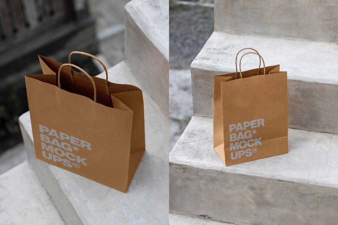 9款逼真品牌VI设计手提购物纸袋展示效果图PS贴图样机模板素材 Outdoor Paper Bag Mockup Collection 样机素材 第4张-素材湾丨精选海外优质设计素材资源 9款逼真品牌VI设计手提购物纸袋展示效果图PS贴图样机模板素材 Outdoor Paper Bag Mockup Collection 样机素材 sucaiwan.com