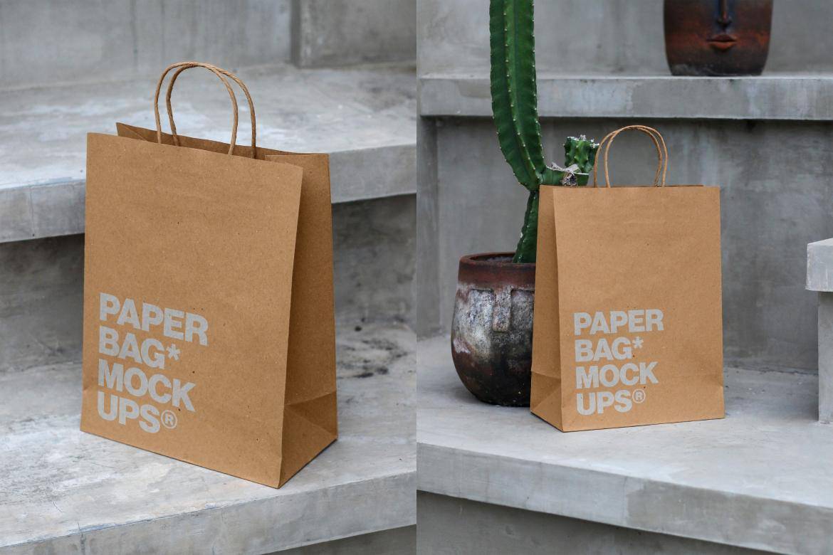 9款逼真品牌VI设计手提购物纸袋展示效果图PS贴图样机模板素材 Outdoor Paper Bag Mockup Collection 样机素材 第5张-素材湾丨精选海外优质设计素材资源 9款逼真品牌VI设计手提购物纸袋展示效果图PS贴图样机模板素材 Outdoor Paper Bag Mockup Collection 样机素材 sucaiwan.com
