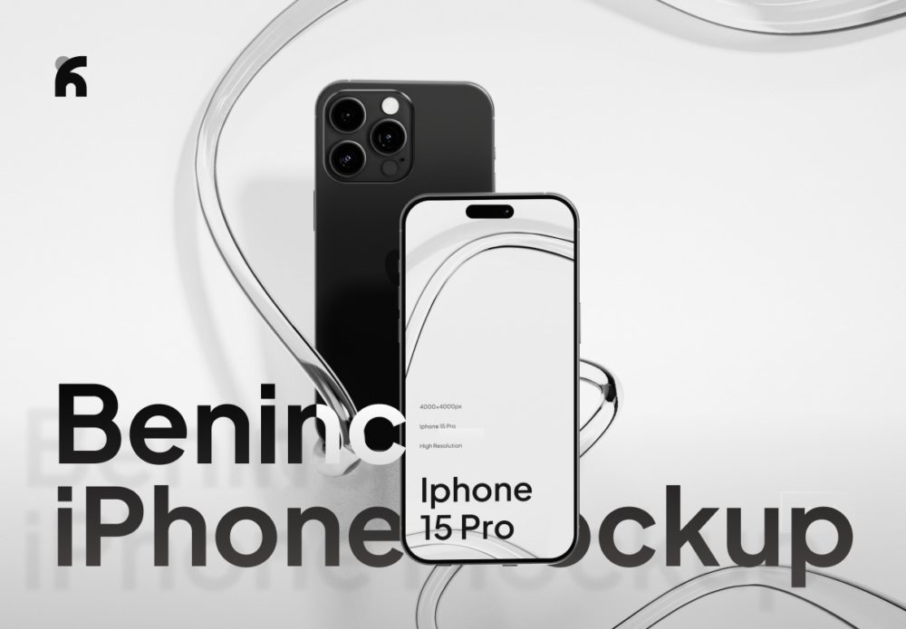 高级极简APP UI界面设计作品集展示苹果iPhone 15 Pro手机样机模板PSD素材 Beninc – iPhone 15 Pro Minimalist Mockup 样机素材 第1张-素材湾丨精选海外优质设计素材资源 高级极简APP UI界面设计作品集展示苹果iPhone 15 Pro手机样机模板PSD素材 Beninc – iPhone 15 Pro Minimalist Mockup 样机素材 sucaiwan.com