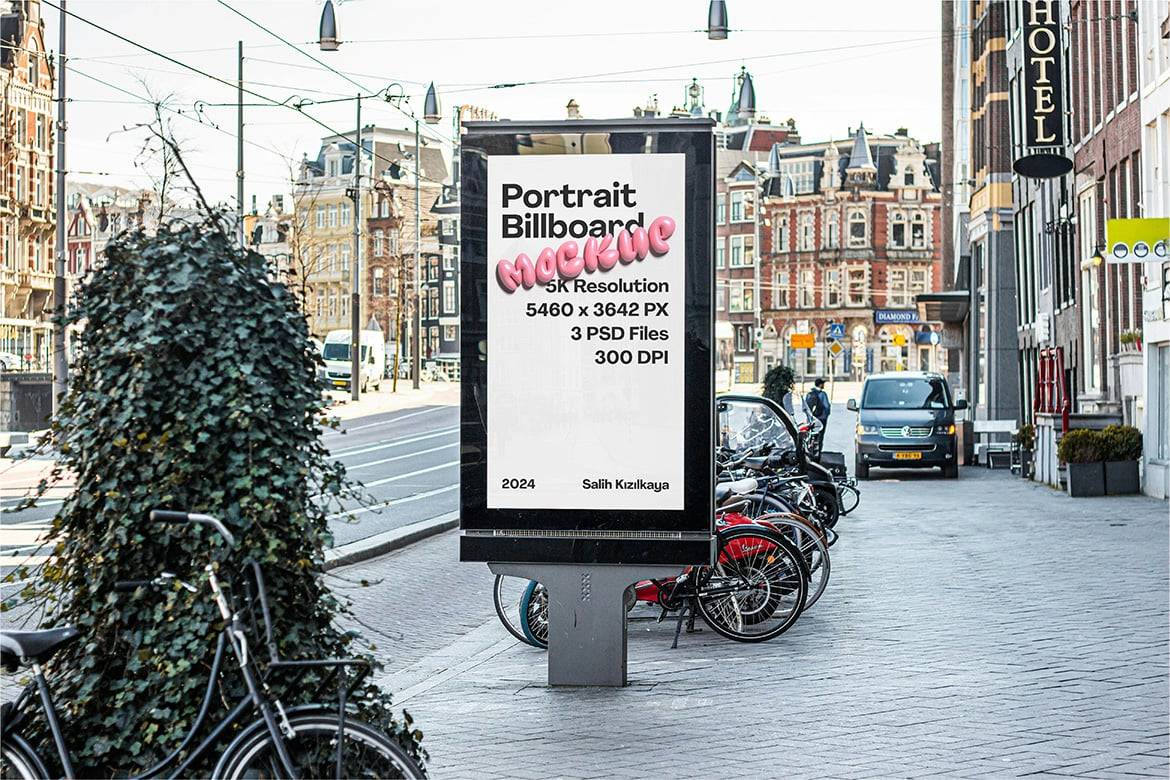 时尚城市街头海报招贴车站广告牌设计展示效果图PS贴图样机模板素材 Portrait Billboards 样机素材 第3张-素材湾丨精选海外优质设计素材资源 时尚城市街头海报招贴车站广告牌设计展示效果图PS贴图样机模板素材 Portrait Billboards 样机素材 sucaiwan.com