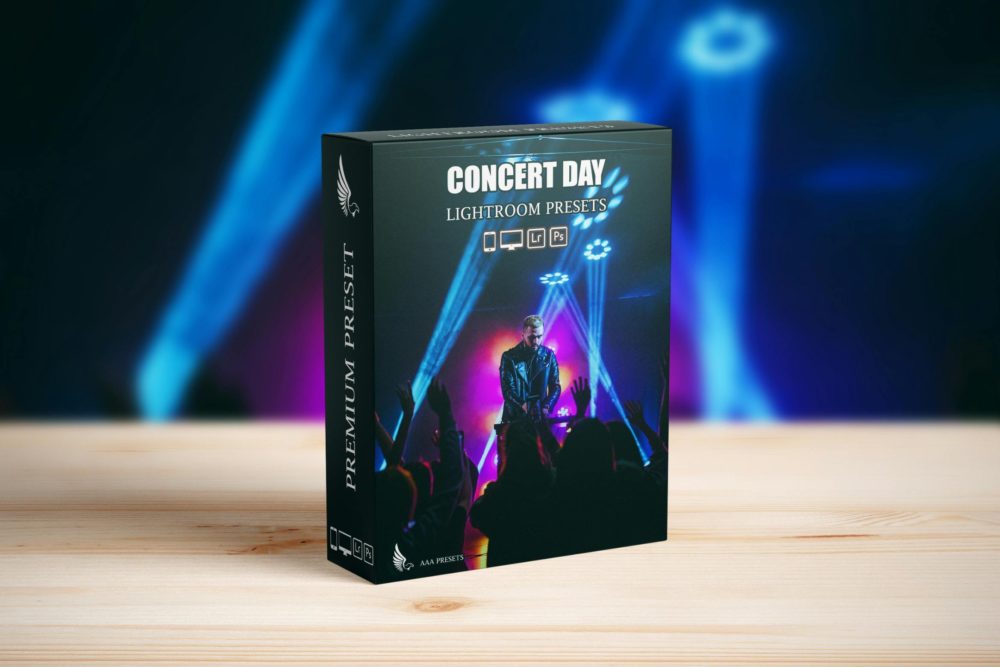 8组霓虹灯效果音乐会人像摄影照片调色Lightroom预设 Concert Lightroom Presets 插件预设 sucaiwan.com