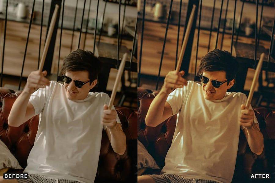 8组霓虹灯效果音乐会人像摄影照片调色Lightroom预设 Concert Lightroom Presets 插件预设 sucaiwan.com