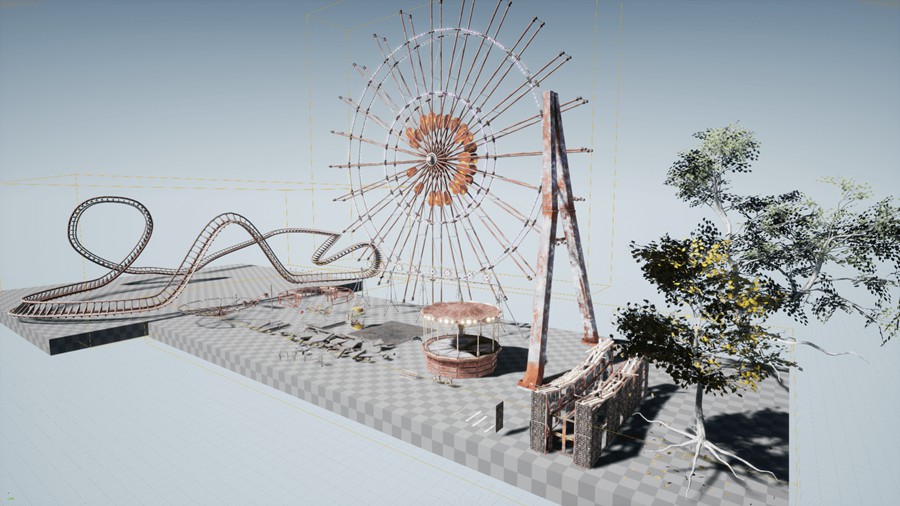 UE模型 苏联时代废弃儿童游乐场摩天轮场景3D模型素材 Unreal Engine Abandoned Amusement Park 样机素材 第16张-素材湾丨精选海外优质设计素材资源 UE模型 苏联时代废弃儿童游乐场摩天轮场景3D模型素材 Unreal Engine Abandoned Amusement Park 样机素材 sucaiwan.com
