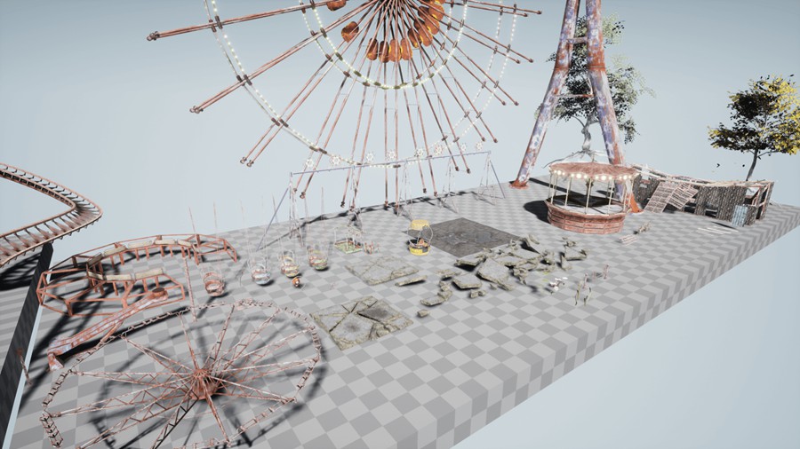 UE模型 苏联时代废弃儿童游乐场摩天轮场景3D模型素材 Unreal Engine Abandoned Amusement Park 样机素材 第17张-素材湾丨精选海外优质设计素材资源 UE模型 苏联时代废弃儿童游乐场摩天轮场景3D模型素材 Unreal Engine Abandoned Amusement Park 样机素材 sucaiwan.com