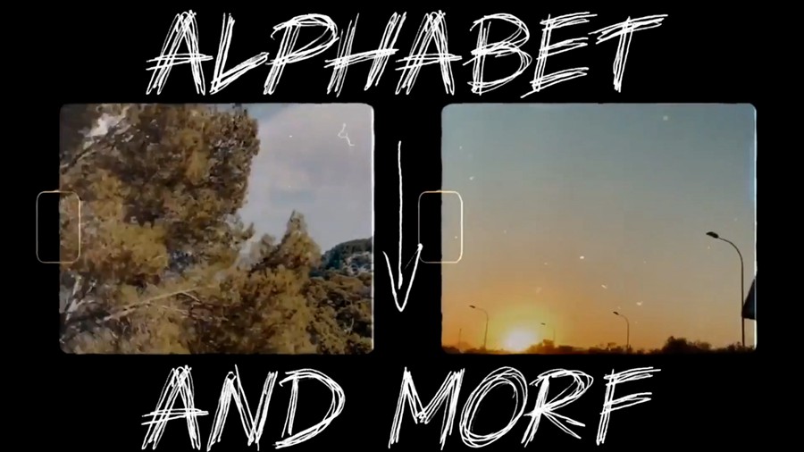 PR模板：一系列圆珠笔手绘涂鸦时尚字母/符号/数字动画效果PR模板 影视音频 sucaiwan.com