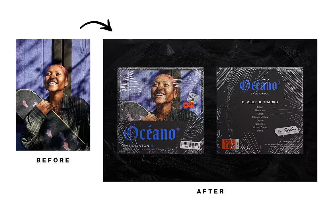 混合胶带塑料包装封面模型Photoshop模板 Mixtape in Plastic Wrap Mockup Template 样机素材 第3张-素材湾丨精选海外优质设计素材资源 混合胶带塑料包装封面模型Photoshop模板 Mixtape in Plastic Wrap Mockup Template 样机素材 sucaiwan.com