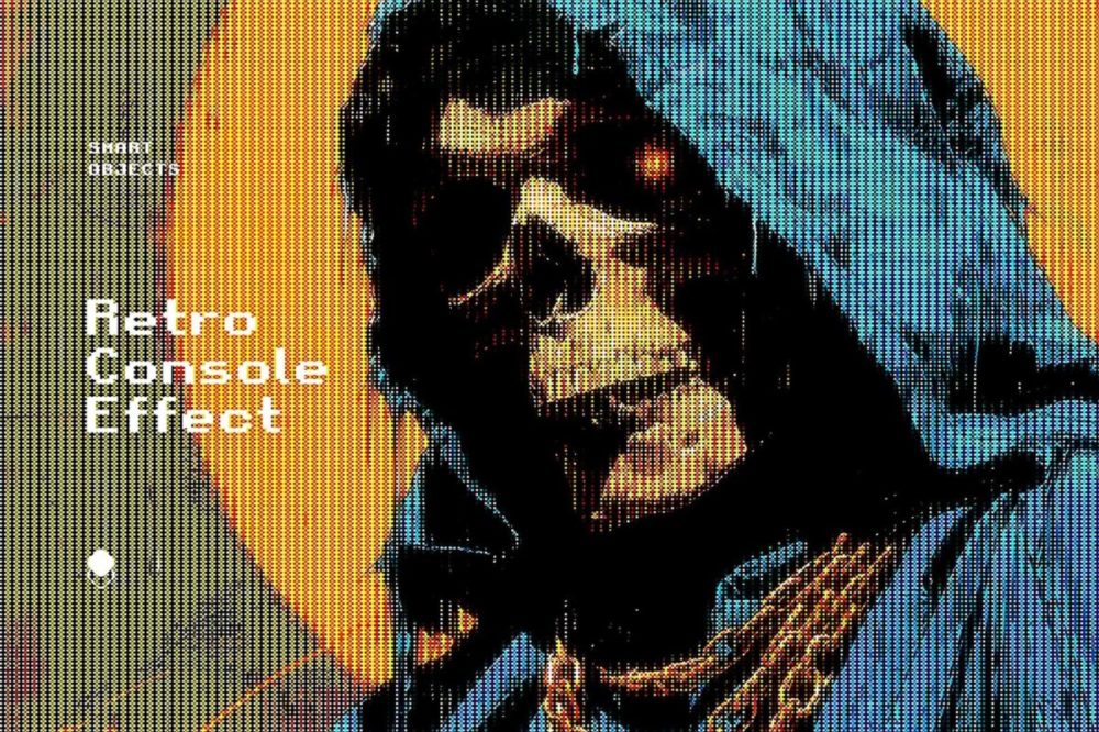 复古8位图像素风CRT屏幕显示模拟照片效果PS特效滤镜样机 Retro Console Photo Effect 插件预设 sucaiwan.com
