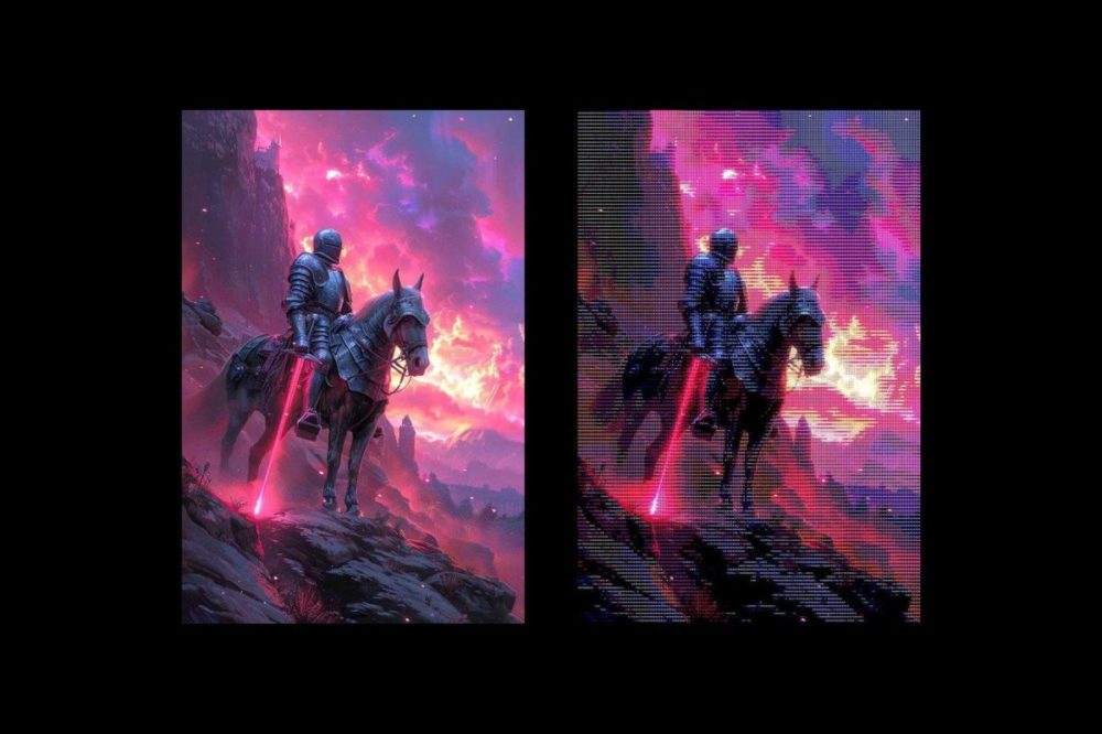 复古8位图像素风CRT屏幕显示模拟照片效果PS特效滤镜样机 Retro Console Photo Effect 插件预设 sucaiwan.com