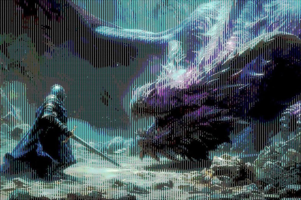 复古8位图像素风CRT屏幕显示模拟照片效果PS特效滤镜样机 Retro Console Photo Effect 插件预设 sucaiwan.com