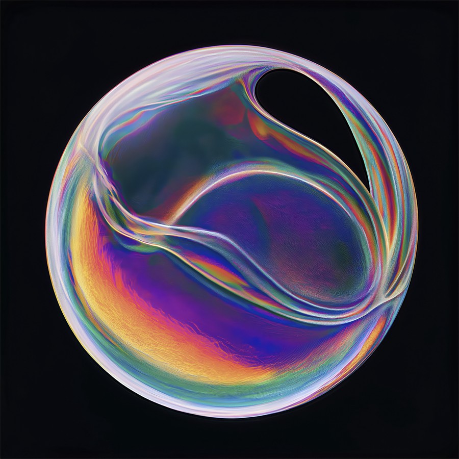 29款未来科幻多彩渐变流体肥皂泡气泡圆球4K高清PNG免抠图设计素材 Vivid Spheroids 图片素材 sucaiwan.com