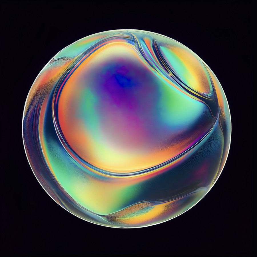 29款未来科幻多彩渐变流体肥皂泡气泡圆球4K高清PNG免抠图设计素材 Vivid Spheroids 图片素材 sucaiwan.com