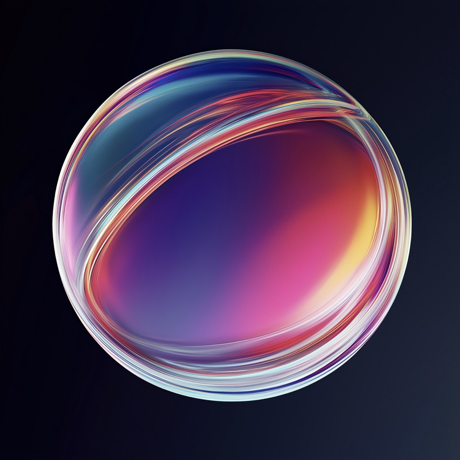 29款未来科幻多彩渐变流体肥皂泡气泡圆球4K高清PNG免抠图设计素材 Vivid Spheroids 图片素材 sucaiwan.com