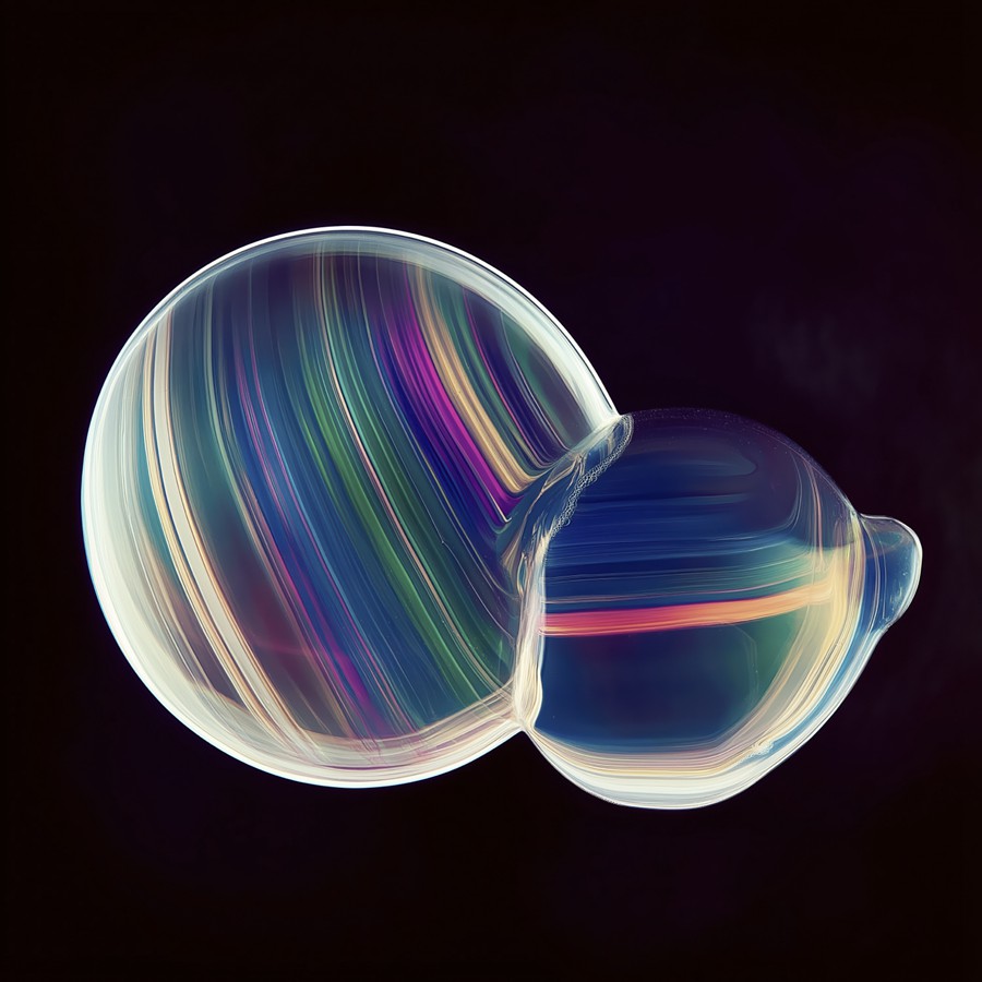 29款未来科幻多彩渐变流体肥皂泡气泡圆球4K高清PNG免抠图设计素材 Vivid Spheroids 图片素材 sucaiwan.com