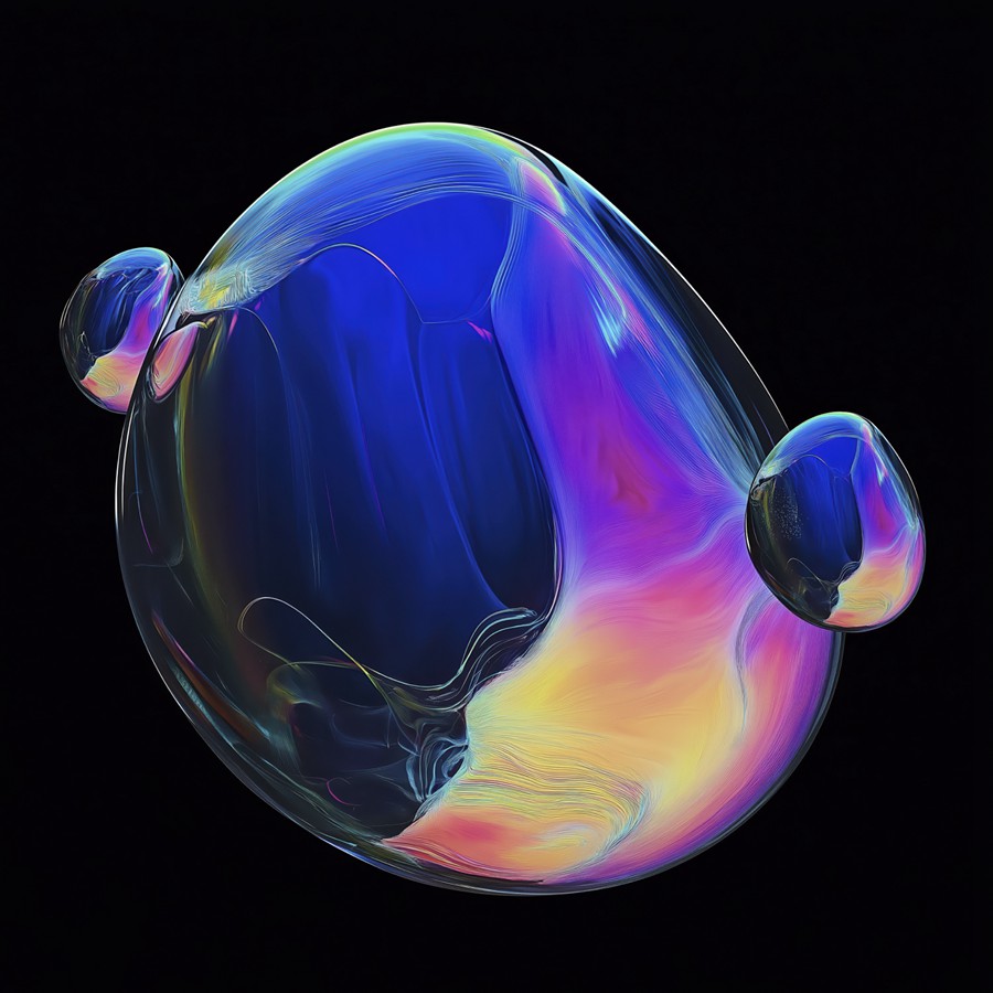 29款未来科幻多彩渐变流体肥皂泡气泡圆球4K高清PNG免抠图设计素材 Vivid Spheroids 图片素材 sucaiwan.com