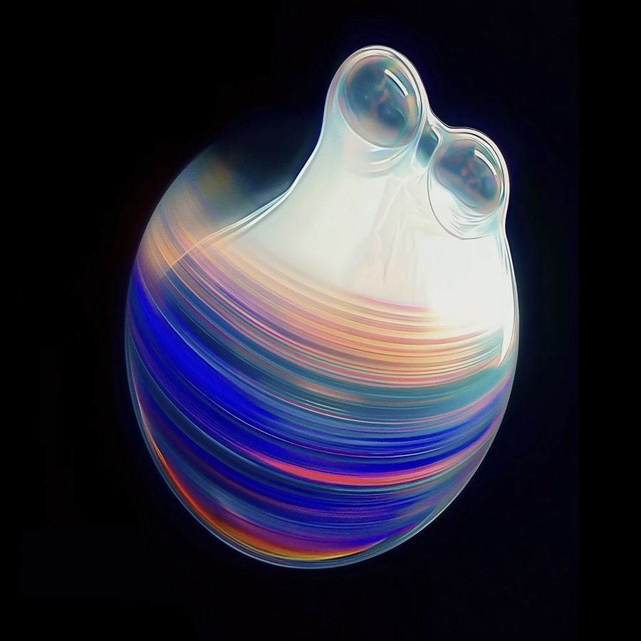 29款未来科幻多彩渐变流体肥皂泡气泡圆球4K高清PNG免抠图设计素材 Vivid Spheroids 图片素材 sucaiwan.com