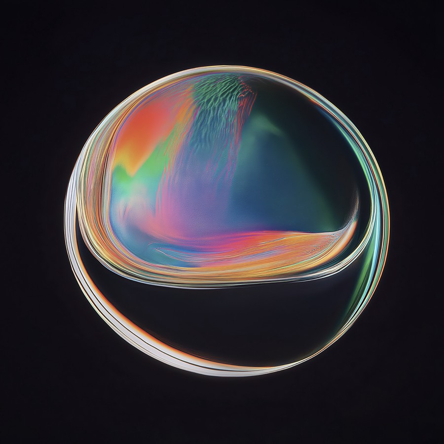 29款未来科幻多彩渐变流体肥皂泡气泡圆球4K高清PNG免抠图设计素材 Vivid Spheroids 图片素材 sucaiwan.com