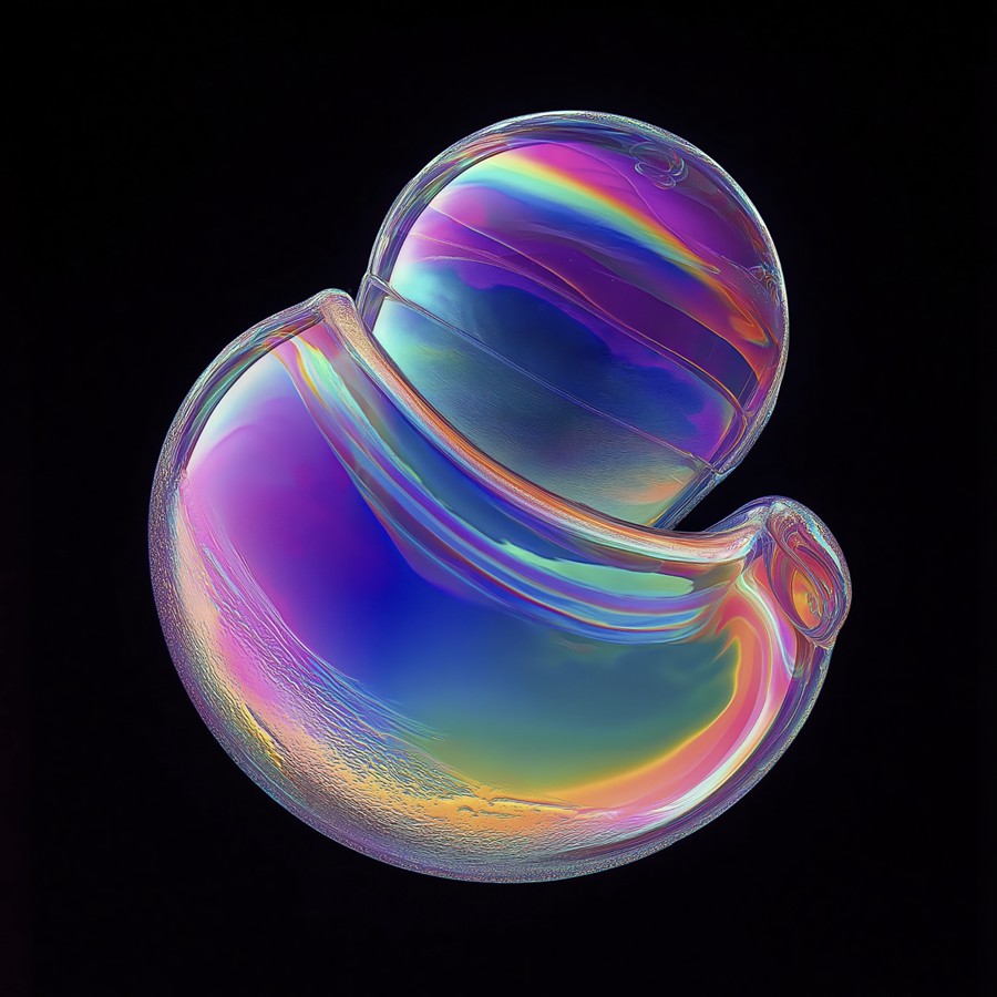 29款未来科幻多彩渐变流体肥皂泡气泡圆球4K高清PNG免抠图设计素材 Vivid Spheroids 图片素材 sucaiwan.com