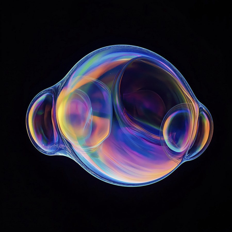 29款未来科幻多彩渐变流体肥皂泡气泡圆球4K高清PNG免抠图设计素材 Vivid Spheroids 图片素材 sucaiwan.com