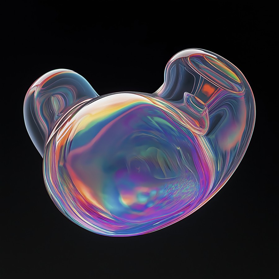 29款未来科幻多彩渐变流体肥皂泡气泡圆球4K高清PNG免抠图设计素材 Vivid Spheroids 图片素材 sucaiwan.com