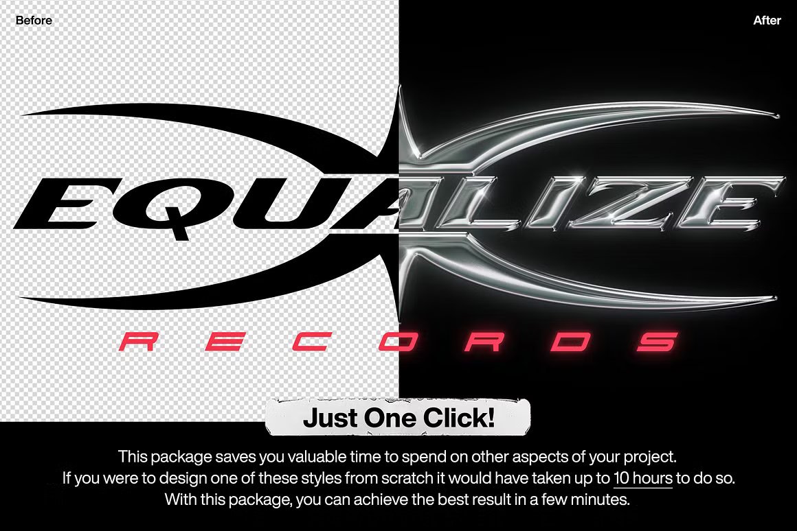 复古Y2K千禧年美学金属质感3D酸性镀铬LOGO形状标题文字特效样机PSD源文件Y2K Chrome Text Effects Vol.2 插件预设 第2张-素材湾丨精选海外优质设计素材资源 复古Y2K千禧年美学金属质感3D酸性镀铬LOGO形状标题文字特效样机PSD源文件Y2K Chrome Text Effects Vol.2 插件预设 sucaiwan.com