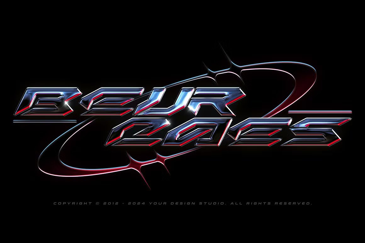 复古Y2K千禧年美学金属质感3D酸性镀铬LOGO形状标题文字特效样机PSD源文件Y2K Chrome Text Effects Vol.2 插件预设 第6张-素材湾丨精选海外优质设计素材资源 复古Y2K千禧年美学金属质感3D酸性镀铬LOGO形状标题文字特效样机PSD源文件Y2K Chrome Text Effects Vol.2 插件预设 sucaiwan.com